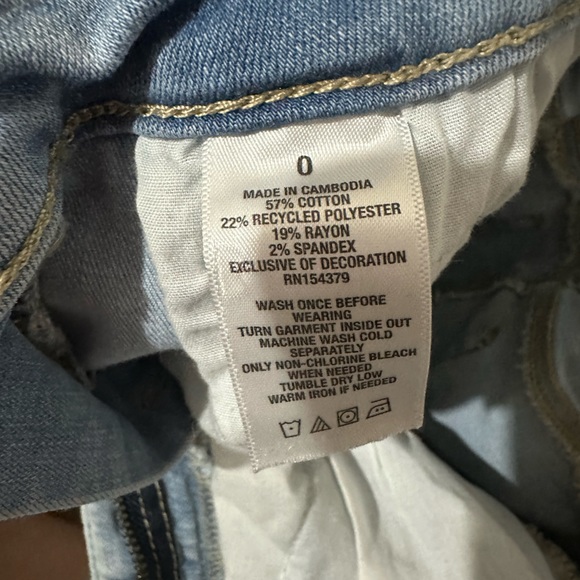 Aeropostale High Rise Midi Shorts - Picture 3 of 4